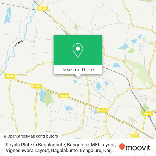 Royals Plate in Bagalagunte, Bangalore, MEI Layout, Vigneshwara Layout, Bagalakunte, Bengaluru, Kar map