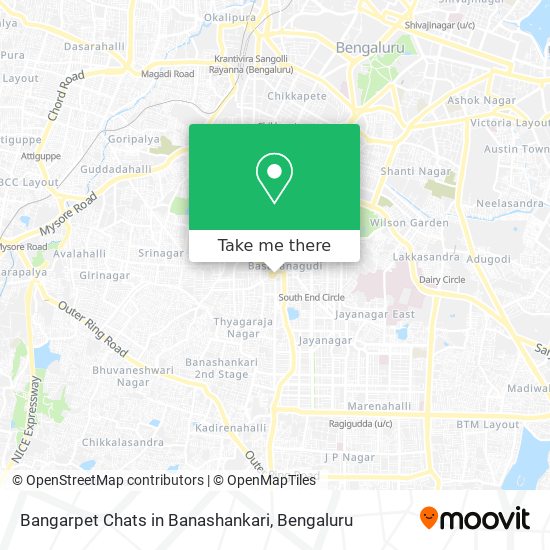 Bangarpet Chats in Banashankari map