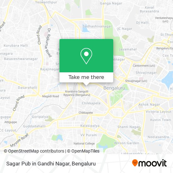 Sagar Pub in Gandhi Nagar map
