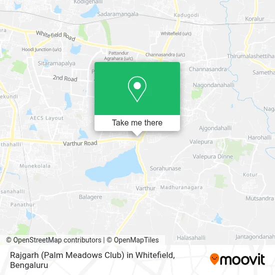 Rajgarh (Palm Meadows Club) in Whitefield map