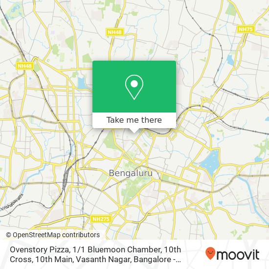 Ovenstory Pizza, 1 / 1 Bluemoon Chamber, 10th Cross, 10th Main, Vasanth Nagar, Bangalore - 560052 map