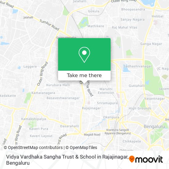 Vidya Vardhaka Sangha Trust & School in Rajajinagar map