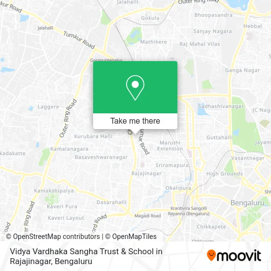 Vidya Vardhaka Sangha Trust & School in Rajajinagar map