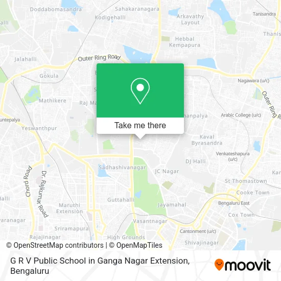 G R V Public School in Ganga Nagar Extension map