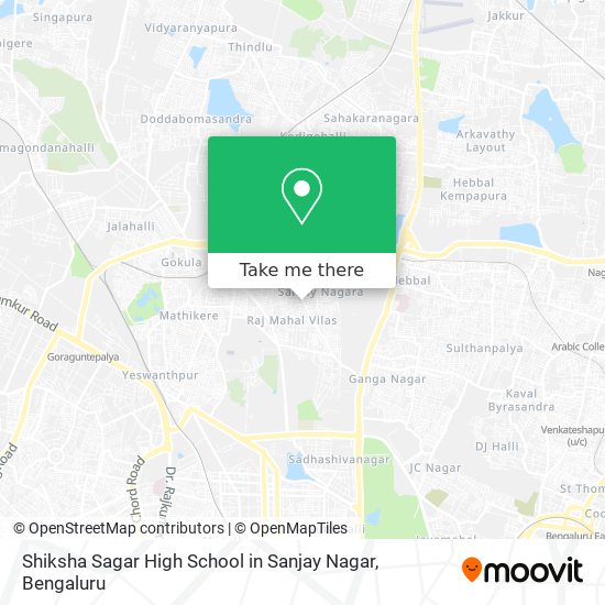Shiksha Sagar High School in Sanjay Nagar map