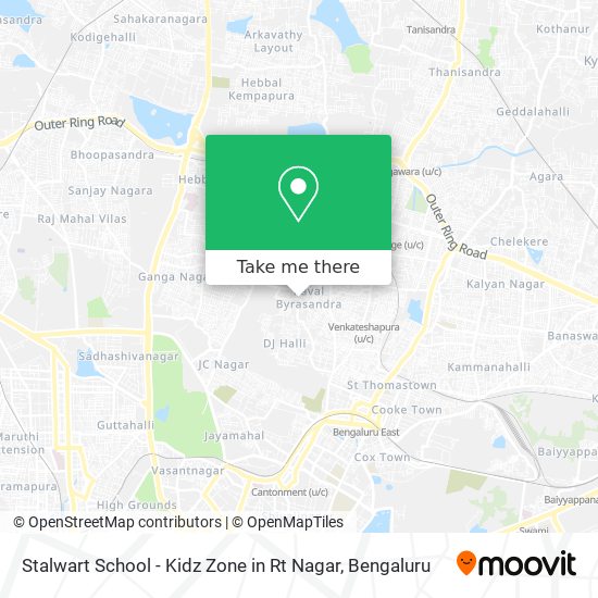 Stalwart School - Kidz Zone in Rt Nagar map