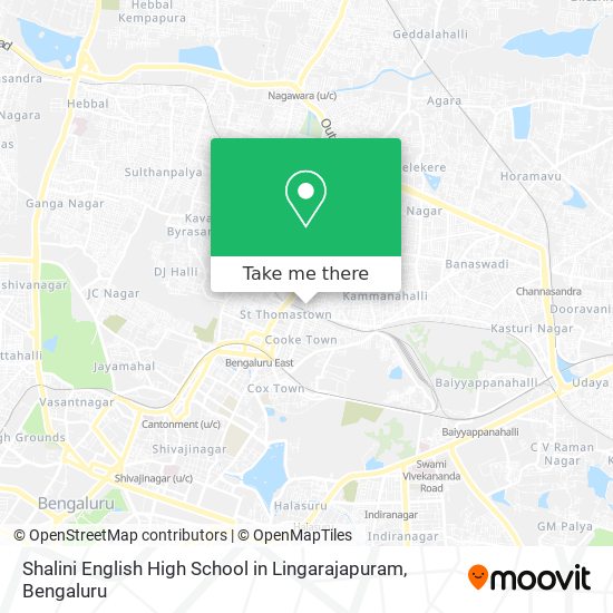 Shalini English High School in Lingarajapuram map