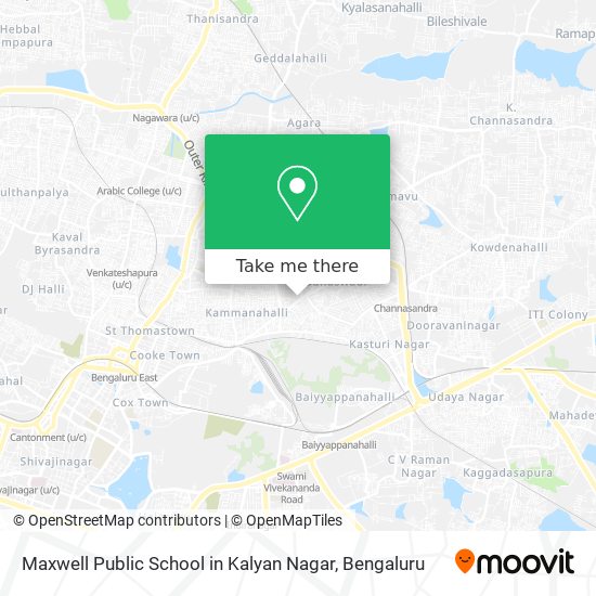 Maxwell Public School in Kalyan Nagar map