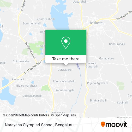 Narayana Olympiad School map