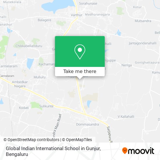Global Indian International School in Gunjur map