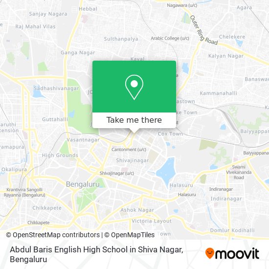 Abdul Baris English High School in Shiva Nagar map