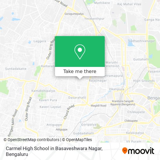 Carmel High School in Basaveshwara Nagar map