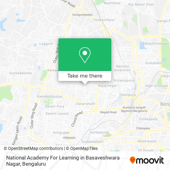 National Academy For Learning in Basaveshwara Nagar map