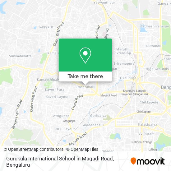 Gurukula International School in Magadi Road map