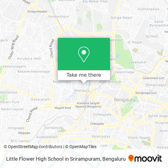 Little Flower High School in Srirampuram map