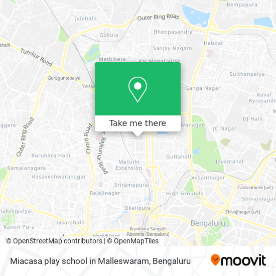Miacasa play school in Malleswaram map