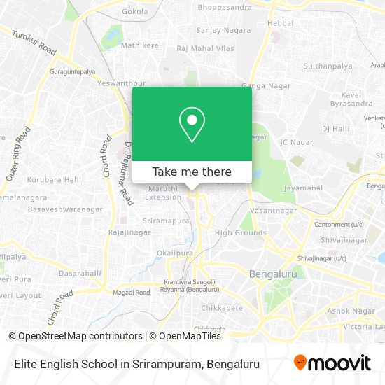 Elite English School in Srirampuram map