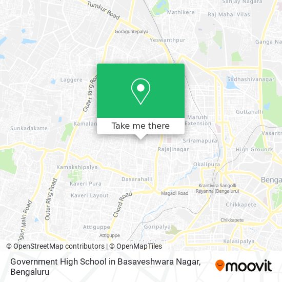 Government High School in Basaveshwara Nagar map