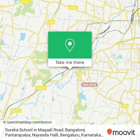 Sureka School in Magadi Road, Bangalore, Pantarapalya, Nayanda Halli, Bengaluru, Karnataka 560039, map