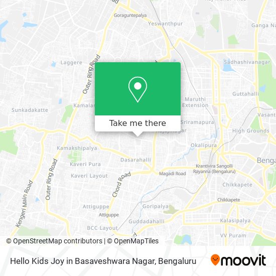 Hello Kids Joy in Basaveshwara Nagar map