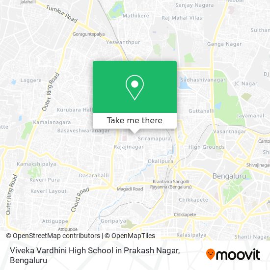 Viveka Vardhini High School in Prakash Nagar map