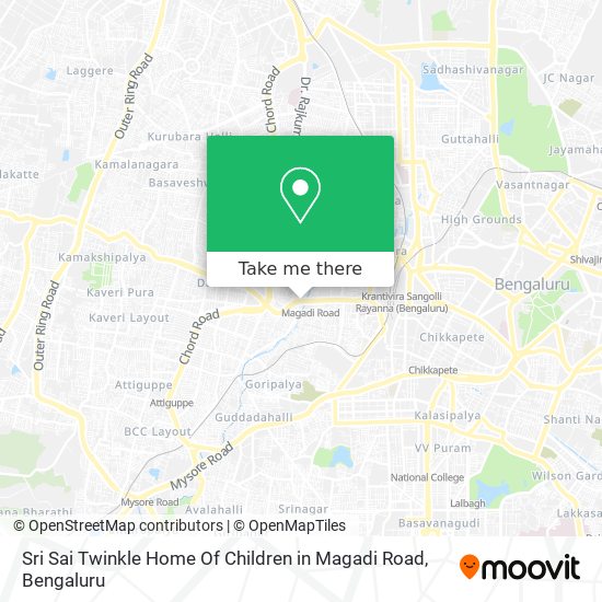 Sri Sai Twinkle Home Of Children in Magadi Road map