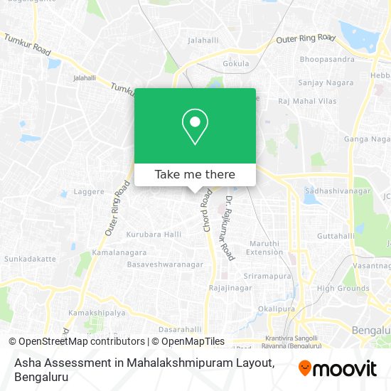 Asha Assessment in Mahalakshmipuram Layout map