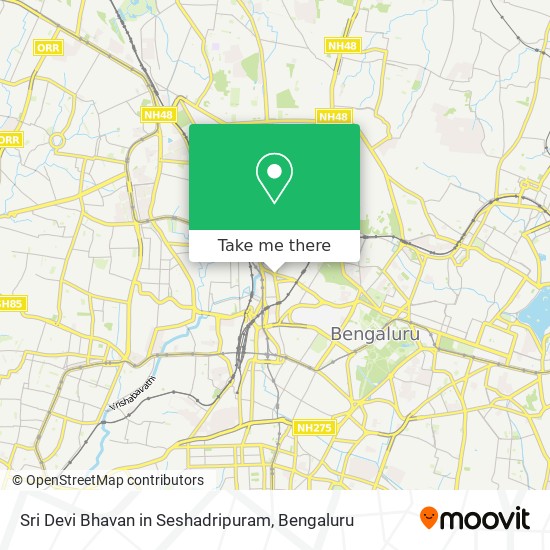 Sri Devi Bhavan in Seshadripuram map