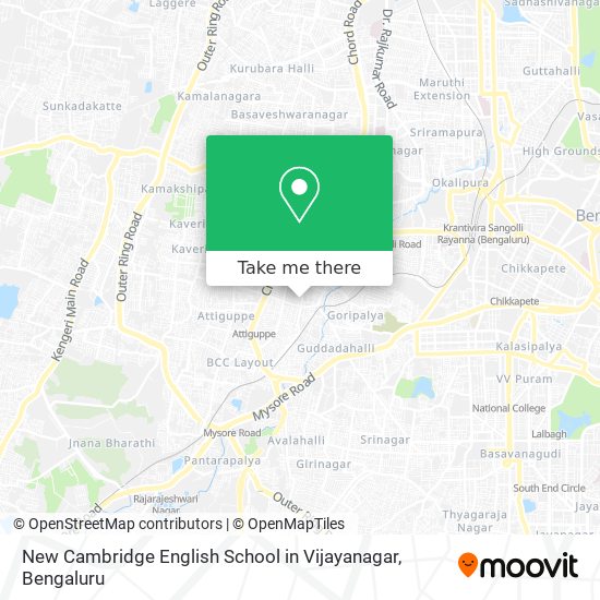 New Cambridge English School in Vijayanagar map