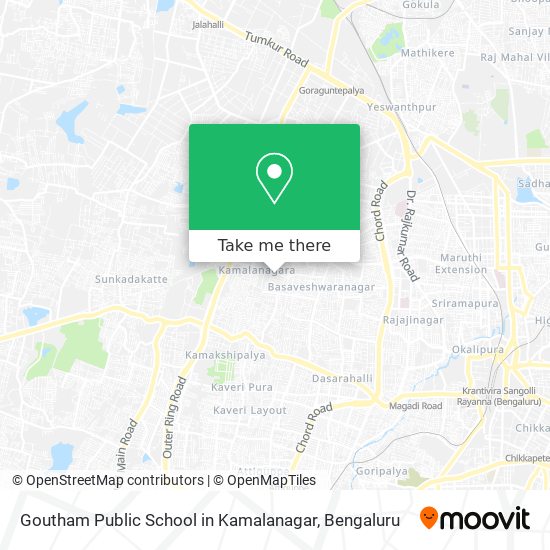 Goutham Public School in Kamalanagar map