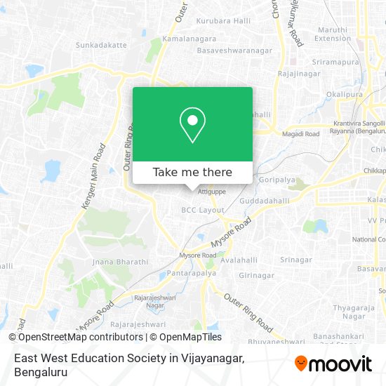 East West Education Society in Vijayanagar map