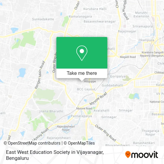 East West Education Society in Vijayanagar map