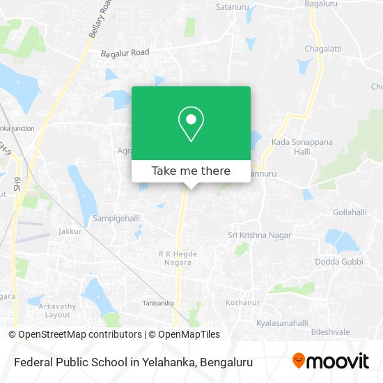 Federal Public School in Yelahanka map
