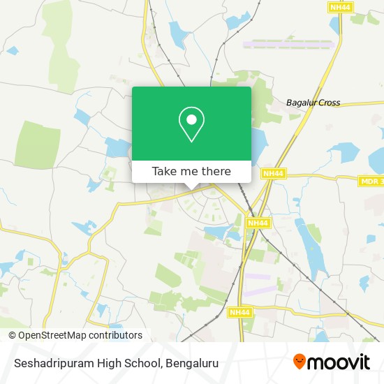 Seshadripuram High School map