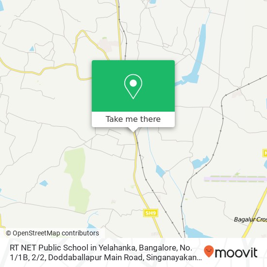 RT NET Public School in Yelahanka, Bangalore, No. 1 / 1B, 2 / 2, Doddaballapur Main Road, Singanayakana map