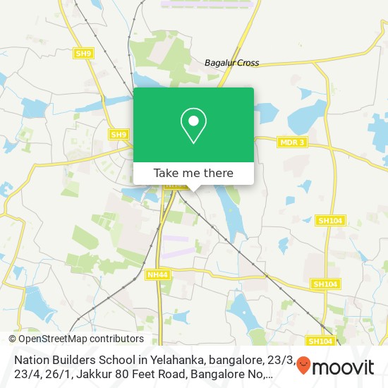 Nation Builders School in Yelahanka, bangalore, 23 / 3, 23 / 4, 26 / 1, Jakkur 80 Feet Road, Bangalore No map