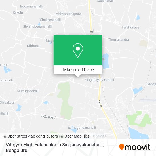 Vibgyor High Yelahanka in Singanayakanahalli map