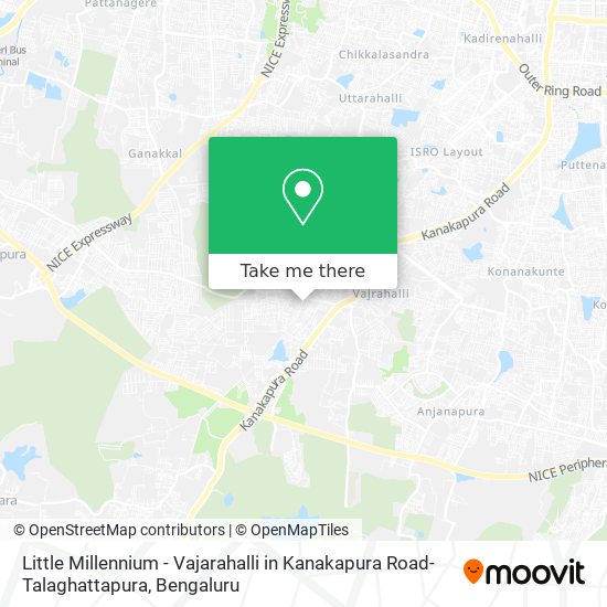 Little Millennium - Vajarahalli in Kanakapura Road-Talaghattapura map