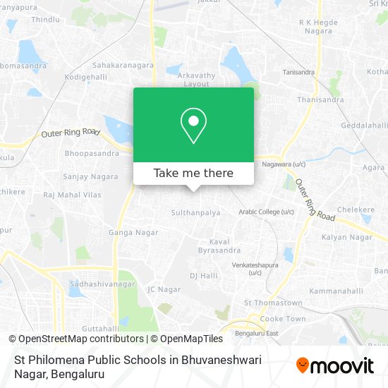 St Philomena Public Schools in Bhuvaneshwari Nagar map