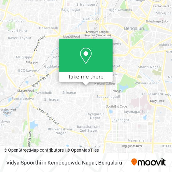 Vidya Spoorthi in Kempegowda Nagar map