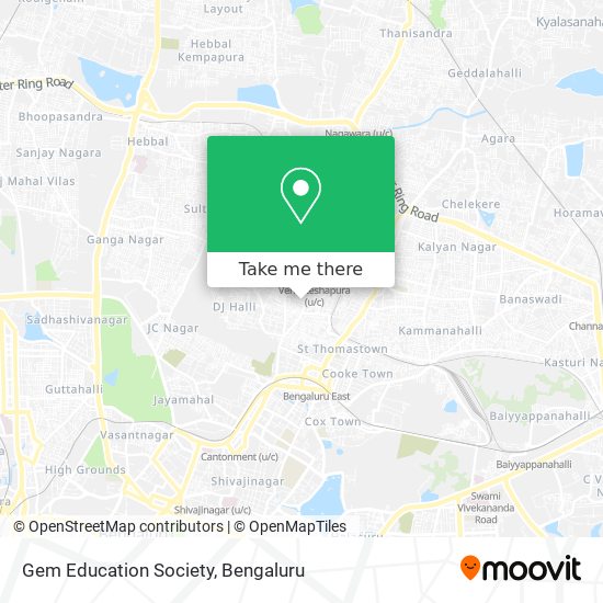 Gem Education Society map