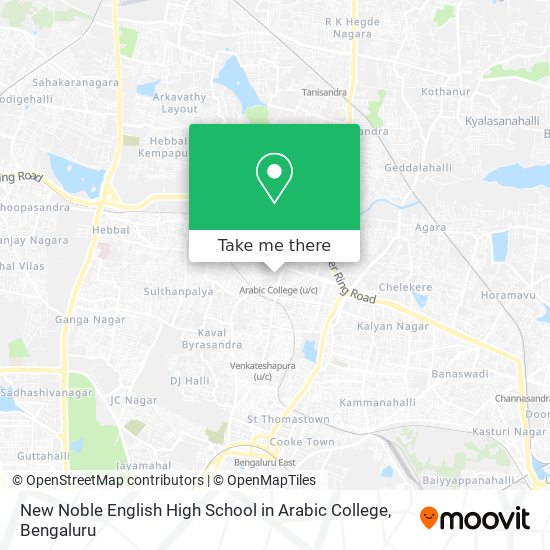 New Noble English High School in Arabic College map