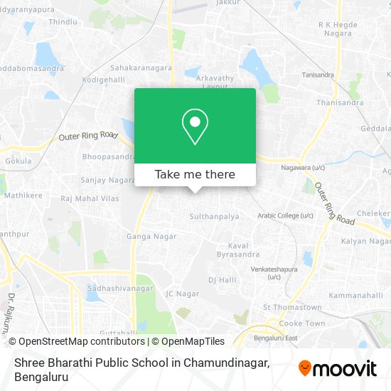 Shree Bharathi Public School in Chamundinagar map
