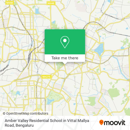 Amber Valley Residential School in Vittal Mallya Road map