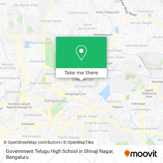 Government Telugu High School in Shivaji Nagar map