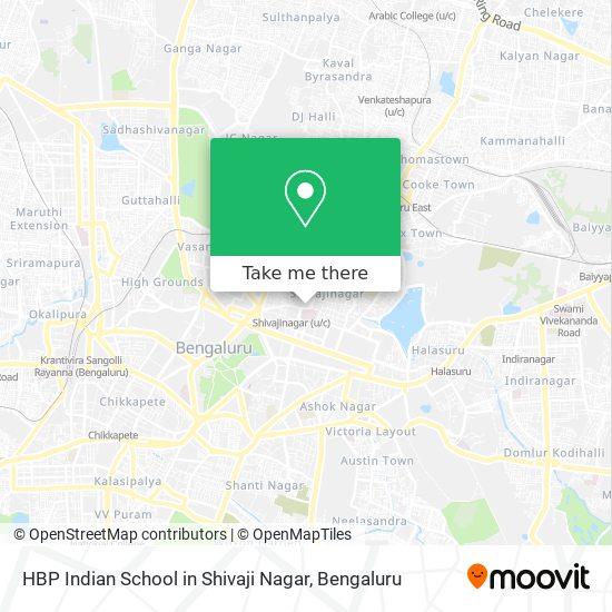 HBP Indian School in Shivaji Nagar map