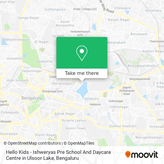 Hello Kids - Ishweryas Pre School And Daycare Centre in Ulsoor Lake map
