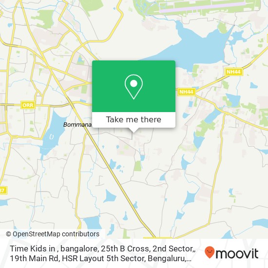 Time Kids in , bangalore, 25th B Cross, 2nd Sector,, 19th Main Rd, HSR Layout 5th Sector, Bengaluru map