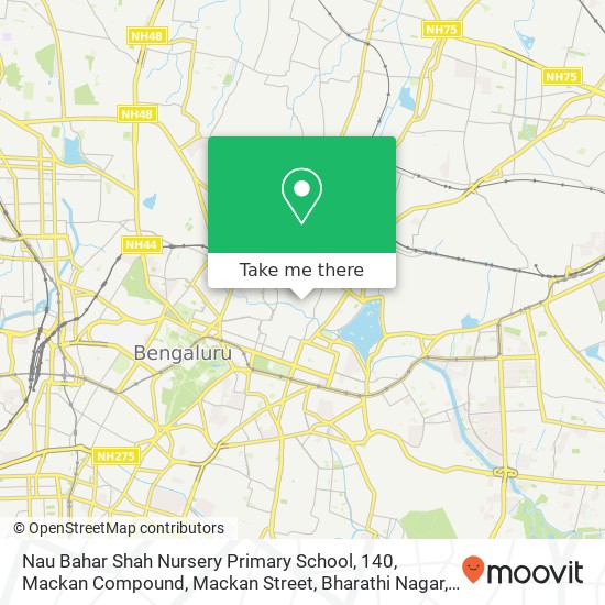 Nau Bahar Shah Nursery Primary School, 140, Mackan Compound, Mackan Street, Bharathi Nagar, Mackan map