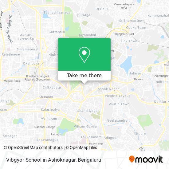 Vibgyor School in Ashoknagar map